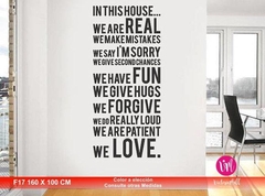 F64 Frase en Vinilo Calado