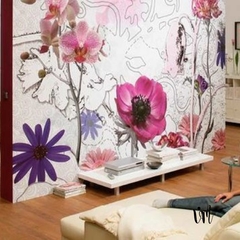 Mural Estampado Floral