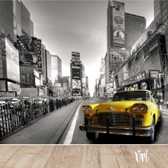 Mural taxis New York 01 - comprar online