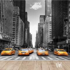 Mural taxis New York 02 - comprar online