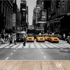 Mural taxis New York 03 - comprar online