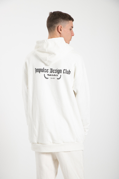 Hoodie Impulse Design Club Crema - tienda online