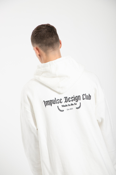 Imagen de Hoodie Impulse Design Club Crema