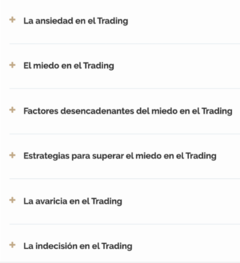 Curso de Psicología del Trader - tienda online