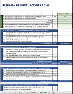 Corrector automático ADI-R- Autismo - PsicoTest