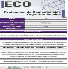 Corrector para la Evaluación de Competencias Organizacionales (ECO) - comprar online