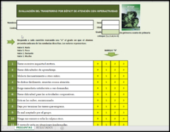 Edah Escala De Evaluación Hiperactividad - Tdah - Déficit de atención - Versión PRO -