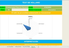 Test de Holland de Orientación Vocacional FULL (Actividades-Habilidades-Ocupaciones) - PsicoTest