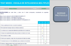 CORRECTOR- Inteligencia Múltiples – Escala MINDS- (Versión Pro 2024)