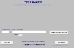 SOFT DEL TEST DE RAVEN -- VERSION PROFESIONAL--