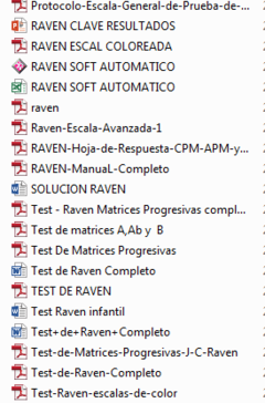 Test De Raven Version Pro Full!!! Completo en internet