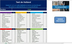 Holland Test Examen Vocacional-Ocupacional
