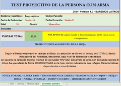 CORRECTOR: Test Grafico Persona con Arma - comprar online