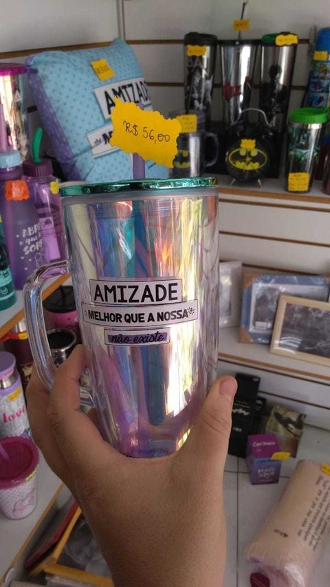 CANECA GRANDE AMIZADE MELHOR QUE A NOSSA NÃO EXISTE