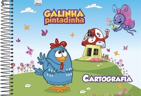 CADERNO DESENHO GALINHA PINTADINHA 96 FLS HORIZ.