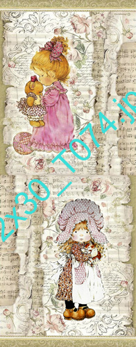 Láminas para decoupage autoadhesivas 12x30 Modelo TA074