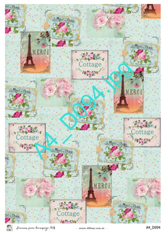 Láminas para decoupage A4 Modelo LDC 094