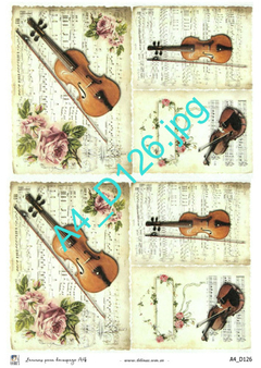 Láminas para decoupage A4 Modelo LDC 126