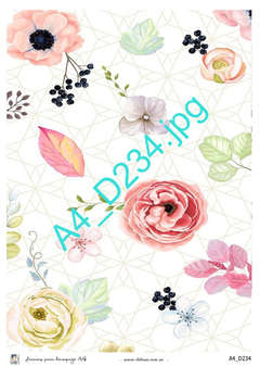 Láminas para decoupage A4 Modelo LDC 234