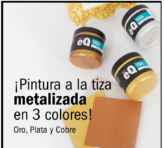 Pintura Chalk Paint Metalizada Eq Craft x 200cc