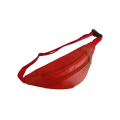 Riñonera roja cuerina - comprar online