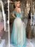 Vestido Desiree azul/nude Mondabelle - comprar online