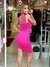 Vestido bordado pink Max Glamm - comprar online