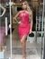 Vestido renda pink Max Glamm - comprar online