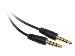 Cable de audio stereo 3.5mm de 4 secciones de 1m