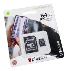 Memoria Kingston Micro Sd 64gb Clase 10 100mb/s - comprar online