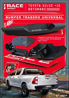 Bumper Paragolpe Trasero Negro Toyota Hilux - comprar online
