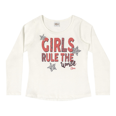 Blusa Infantil Feminina Girl Off White 251396 - Elian 