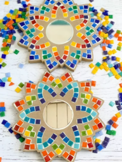 Kit de Mosaico para pequeños artistas Mandala con espejo en internet