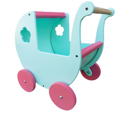 Carrito de paseo para muñecas Turquesa - Malka Juegos