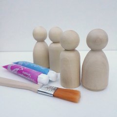 Peg Dolls Cajita de para pintar - Tempera en internet