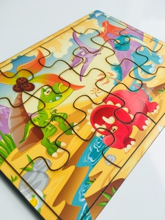 PUZZLE DIDÁCTICO: DINOSAURIOS de 12 O 24 PIEZAS