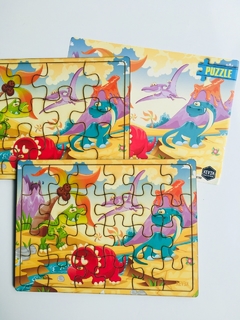 PUZZLE DIDÁCTICO: DINOSAURIOS de 12 O 24 PIEZAS - comprar online