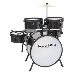 Bateria Infantil Rmv Nova Rock Kids 3 2017 Preta Sparkle - comprar online