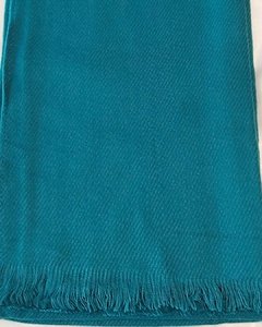 CH 652 - Pashmina de Lanilla - Colores lisos - Verde Petróleo - 55 cm x 2 m en internet