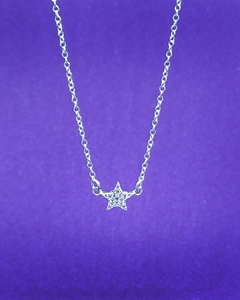 CO 679 - Conjunto Cadena de Plata 925 Espejito + Dije Estrella de cubic - comprar online