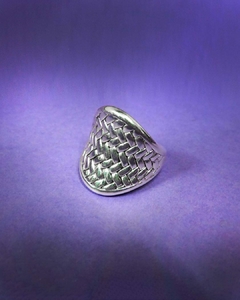 PV 4093 - Anillo de Plata 925 - Inflada - Tejido