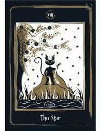 Golden Black cat Tarot