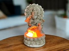 LAMPARA DE SAL GANESH CON LIBRO GRANDE 36CM