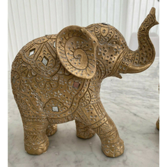 ELEFANTE 17 CM MANTO CON ESPEJO