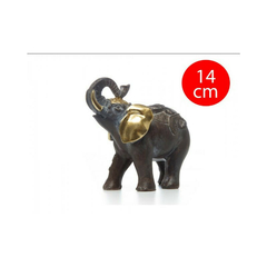 ELEFANTE OREJAS ORO 14 CM.