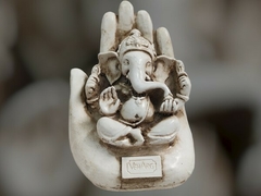 IMAGEN GANESH/BUDA EN MANO 17 X 10 CM