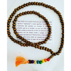 JAPA MALA MADERA 7 CHAKRAS