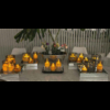 VELAS LED CON VIDRIO FUME GRIS