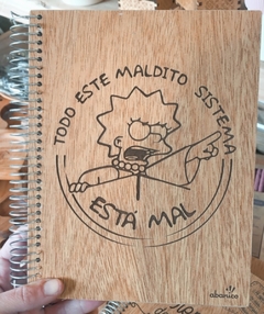 Cuaderno Lisa Maldito Sistema - The Simpsons