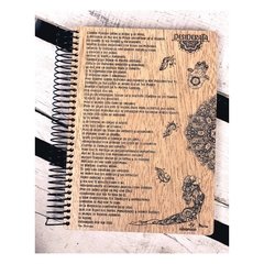 Cuaderno madera Desiderata